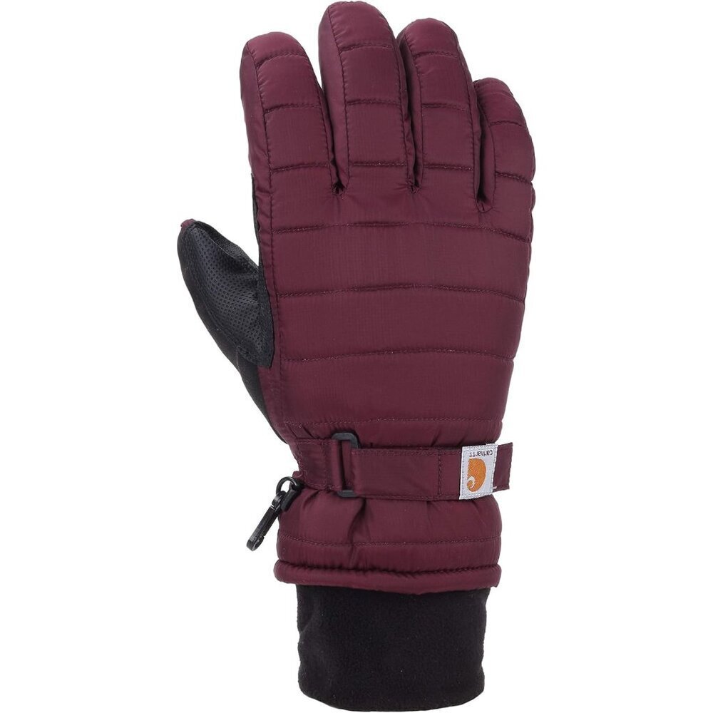 Women's Quilted Gloves Waterproof Recycled Ripstop Polyester Medium Winter